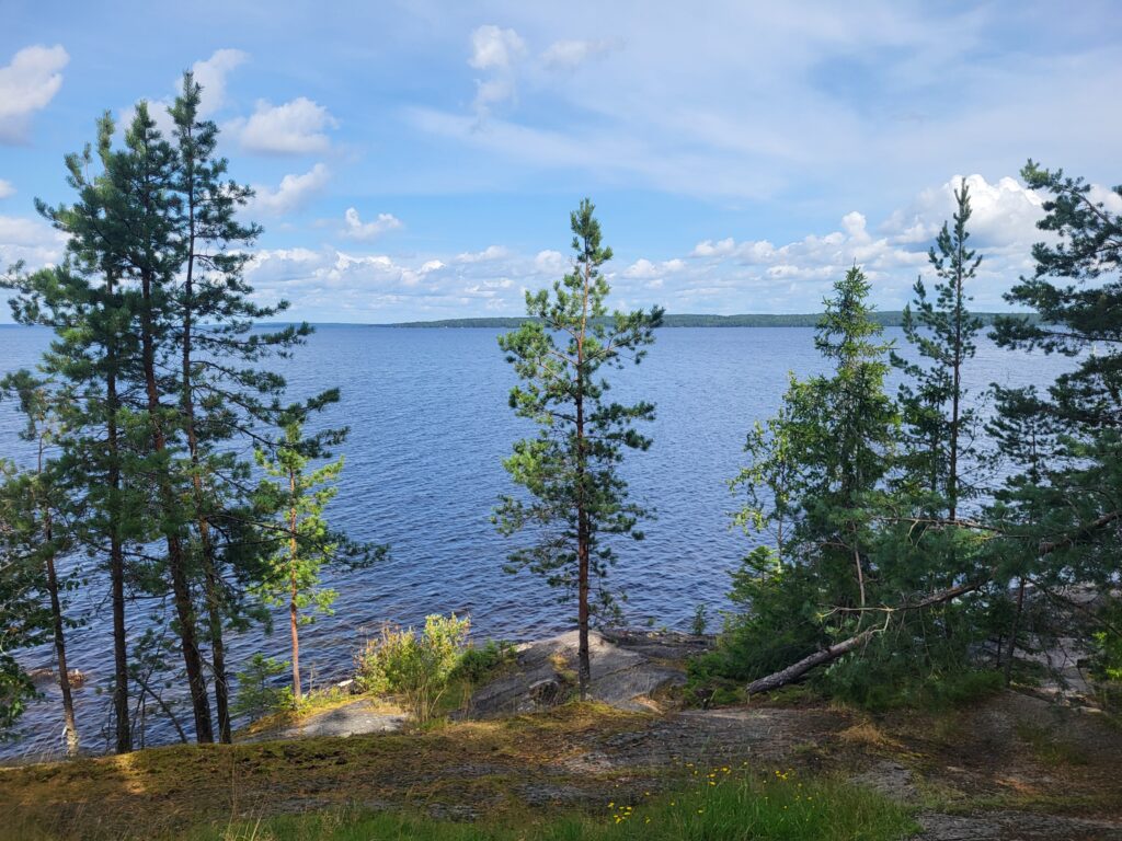 Natuur en meer bij het studentenapartement in Tampere, Finland